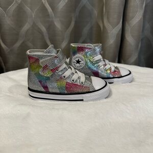 Converse Chuck Taylor All Star Multi-Color High-Top Little Girls Sneakers